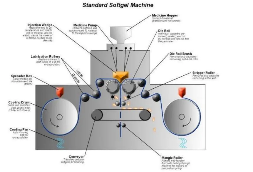 Small Automatic Soft Gel Capsule, Softgel Encapsulation Machine Price for Soft Vegetable Encapsulation Production Line