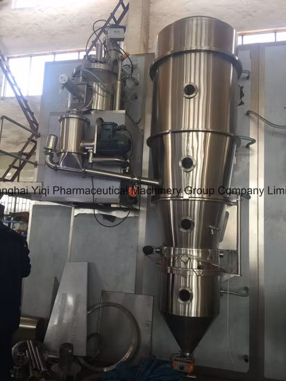 Sistema di granulazione con essiccazione a letto fluido chiuso da 30 kg di capacità