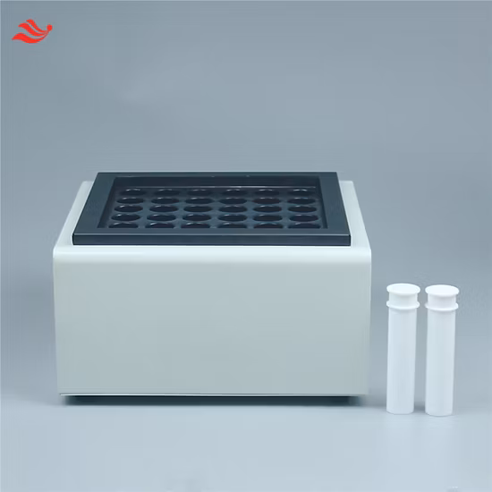 Digestione del campione di terreno con tubo di digestione PFA 48